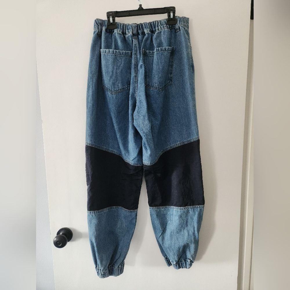 Forever 21 Spliced Baggy Jogger Jean Size Medium - Picture 6 of 7